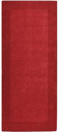 M299-268 Mystique Rug- 100 Pct Wool- Hand Crafted- Red- 26X8
