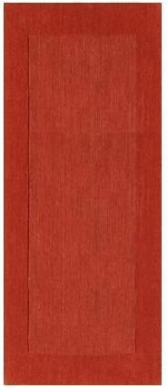M300-268 Mystique Rug- 100% Wool- Hand Crafted- Red Orange- 2'6''X8'