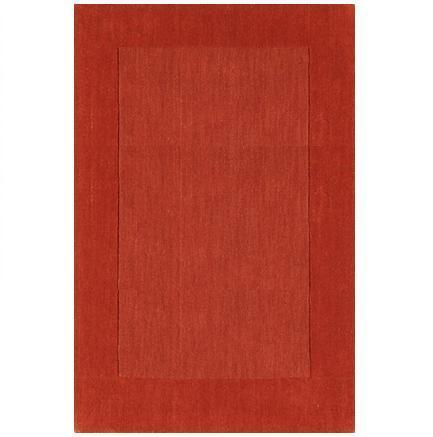 M300-58 Mystique Rug- 100% Wool- Hand Crafted- Red Orange- 5'X8'