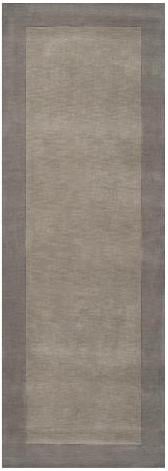 M312-268 Mystique Rug- 100 Pct Wool- Hand Crafted- Lavender Gray- 26X8 -  Livabliss