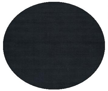 M340-8RD Mystique Rug- 100% Wool- Hand Crafted- Dark Blue- 8' ROUND