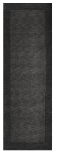 M347-268 Mystique Rug- 100% Wool- Hand Crafted- Charcoal- 2'6''X8'