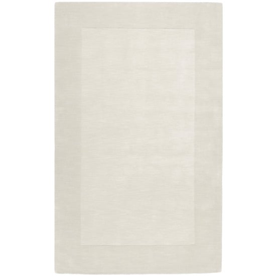 M348-7696 Mystique Rug- 100 Pct Wool- Hand Crafted- White- 76X96 -  Livabliss