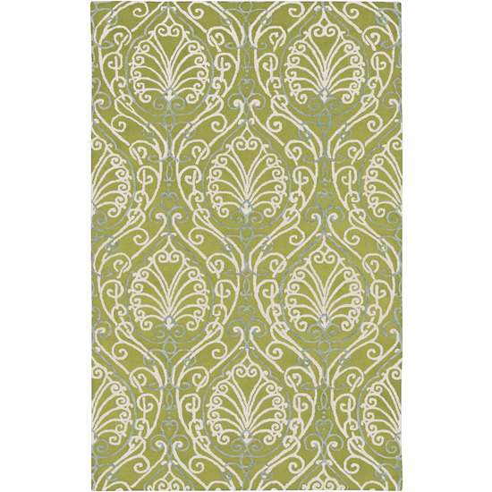 Candice Olson Chartreuse 9 ft. x 13 ft. Area Rug