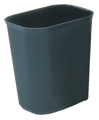 Fire Resistant Wastebasket Large Recta - Black