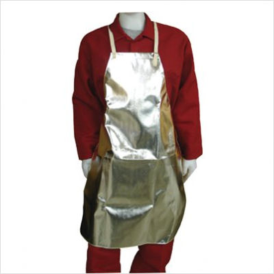 Aluminized Fabric Aprons, 24 in X 36 in, Aluminized Rayon