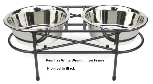 Picture of Pet Store Pros RDB1S-W Raised Double Mesh Diner- 1 Qt.