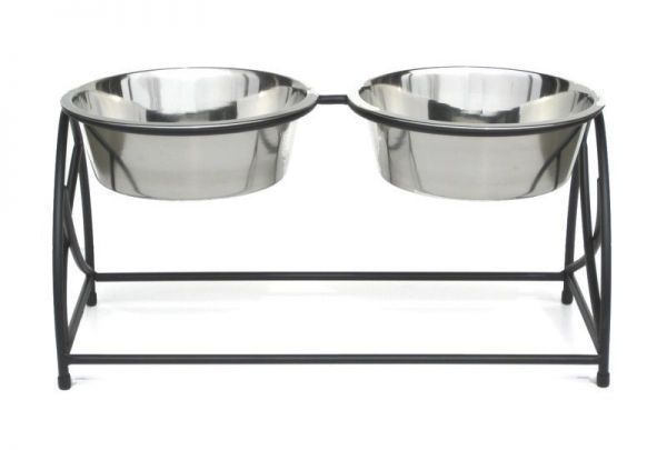 Picture of Pet Store Pros RDB7M Raised Double Butterfly Diner- 2 Qt.