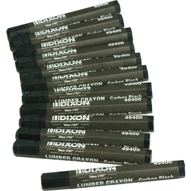 Dixon Ticonderoga 464-49400 Carbon Black Lumber Crayon 494