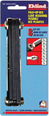 Picture of Eklind Tool 269-20812 #812 Fold-Up Hex Key Sets 3-32 Inch To 1-