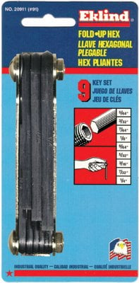 Picture of Eklind Tool 269-20911 #91 5-64-1-4 Size Fold-Up Hex Key Set