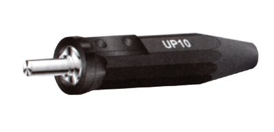 Machine Plug, UP-10, Single Oval-Point Screw Connection, 4 to 1/0 Cable Cap, Black