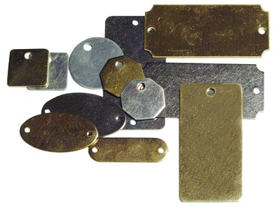 Picture of C.H. Hanson 337-41292 432B Brass Tag 1 Inchx3 Inch