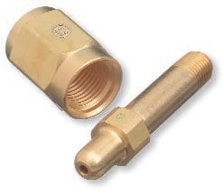 Regulator Inlet Nuts, Air, Brass, CGA-347, Hand-Tight