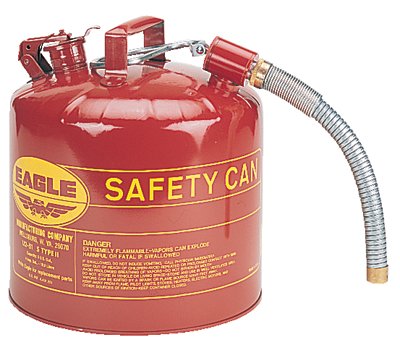 Picture of Eagle Mfg 258-U2-51-S 5 Gal 12 Inch Flex Spout 1 Inchod Safety Can