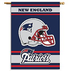 Picture of Fremont Die- Inc. 94811B 2-Sided 28 X 40 House Banner - New England Patriots