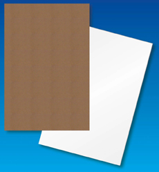 Kraft corrugated Sheets - E-Flute - Case of 25