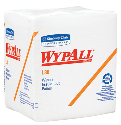 Picture of Kimberly-Clark Professional 412-05812 Wypall L30 Economizer Wipers Wht Q-Fold 12Bx-Ca