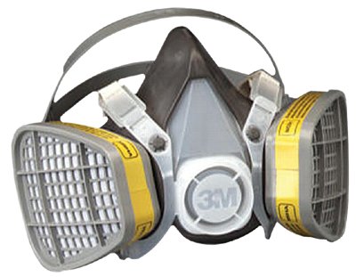 Picture of 3M OH&amp;ESD 142-5303 21579 Half Mask Respirator Large F-Organic V