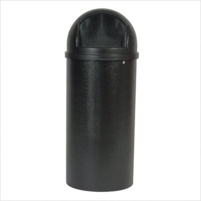 25 Gallon Marshal Container - Black - Durable Polyethylene - Includes Retainer Hardware