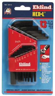 Picture of Eklind Tool 269-10113 13Pc. Inch Size Hex-L Key Set Short