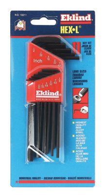 Picture of Eklind Tool 269-10211 11Pc. Inch L-Wrench Hexkey Set Long Arm