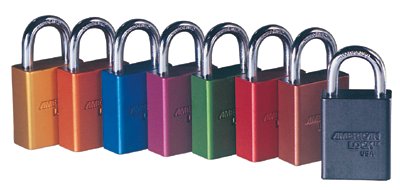 Picture of American Lock 045-A1105RED Red Safety Lock-Out Color Coded Secur