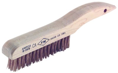 065-B-399 4X16Row Shoe Hdle Rnd Wire Brush -  Ampco Safety Tools