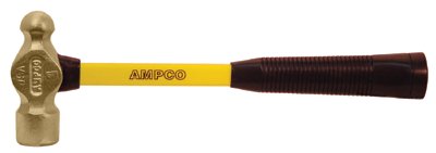 Picture of Ampco Safety Tools 065-H-2FG 1 Lb. Ballpeen Hammer W-Fbg Handle
