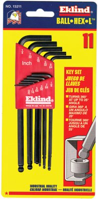 Picture of Eklind Tool 269-13211 11-Pc Ball End Hex Key Set .050 Inch-1-4 Inch