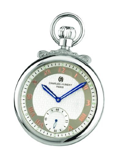 Picture of Charles-Hubert- Paris 3873-W 47mm Mechanical Pocket Watch - Chrome