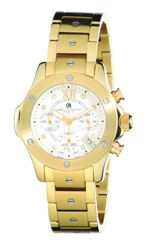 Picture of Charles-Hubert- Paris 6782-G Stainless Steel Chronograph Quartz Watch - Gold