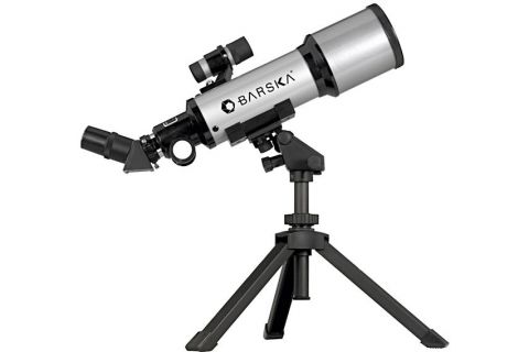 Picture of Barska Optics AE10100 300 Power- 40070 Starwatcher Compact Refractor-  Silver w - Table Top Tripod &amp; Carrying Case