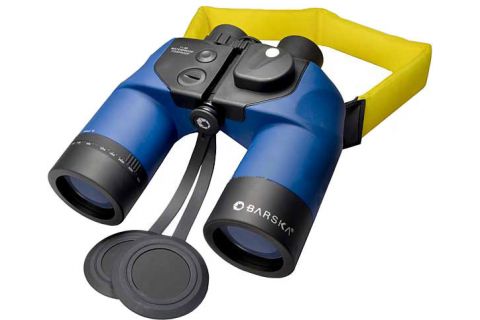 Picture of Barska Optics - Binoculars AB10160 7x50 WP Deep Sea Porro- with Internal Rangefinder &amp; Compass- Bak-4- Blue Lens