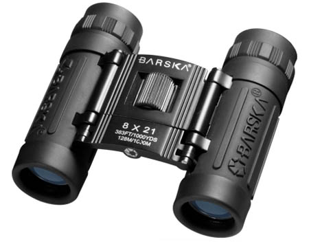 Picture of Barska Optics - Binoculars AB10108 8x21 Lucid View- Black- Compact- Blue Lens