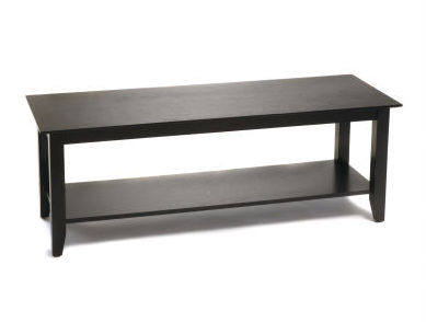 Picture of Convenience Concepts 7103082-BL American Heritage Coffee Table with Shelf in Black