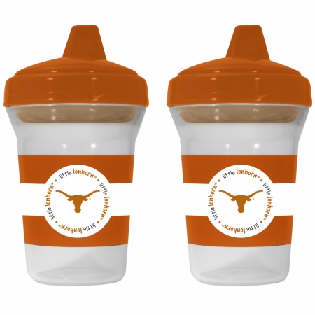 Picture of Baby Fanatic 143404 Texas Longhorns Sippy Cups 2-pack