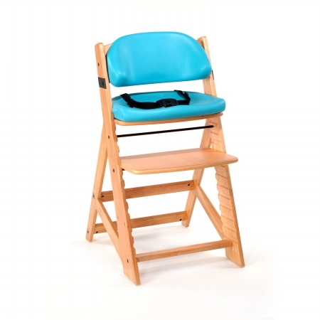 Picture of Keekaroo 0055204KR-0002 Height Right KIDS Chair Natural with Aqua Comfort Cushions