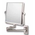 Aptations 24073 Square Double Arm Wall Mirror In Brushed Nickel 24073 - Br.Nickel Aptations 24073 Square Double Arm Wall Mirror In Brushed Nickel 24073 - Br.Nickel