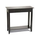 Convenience Concepts 8013081-BL American Heritage Hall Table with Drawer & Shelf in Black Convenience Concepts 8013081-BL American Heritage Hall Table with Drawer & Shelf in Black