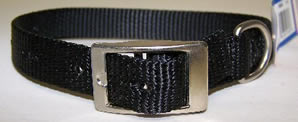 445-10451 No.102N BK16 Nylon Collar .75 inX16in Black