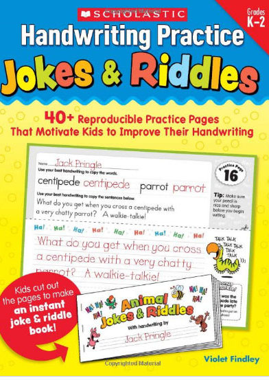 Picture of Scholastic 978-0-545-22753-7 Handwriting Practice - Jokes & Riddles