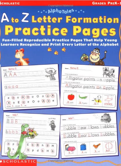 Picture of Scholastic 978-0-439-33151-7 AlphaTales - A to Z Letter Formation Practice Pages