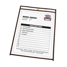 Picture of C-Line Products- Inc. CLI46114 Shop Ticket Holder- Stitched- 11in.x14in.- Clear Vinyl