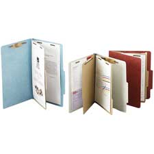 Picture of Acco Brands- Inc. ACC15046 Classification Folders- 3in. Exp- Letter- 2 Partition- Leaf Green