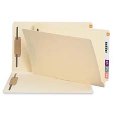 Fastener Folder- Recycled- Straight Cut Tab- Letter- Manila