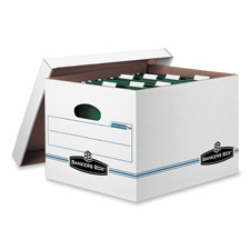Picture of Fellowes Mfg. Co. FEL00785 Storage Boxes- Ltr-Lgl- 12-.50in.x15-.75in.x10-.50in.- 4-CT- WE-BE