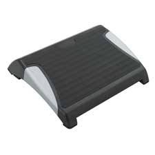 Picture of Safco Products Company SAF2120BL Footrest- Adjustable- 15-.50in.x13-.75in.x3-.25in.- Black-Silver