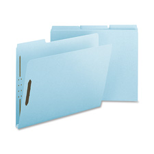 Pressboard Fastener Folder- Legal- Light Blue