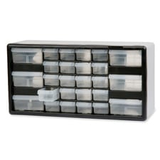 Picture of Akro-Mils AKM10126 Stackable Cabinet- 26 Drawers- 20in.x6-.38in.x10-1.332in.- Black-Gray